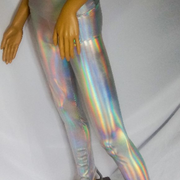 Iridescent holographic leggings - Picture 3 of 6